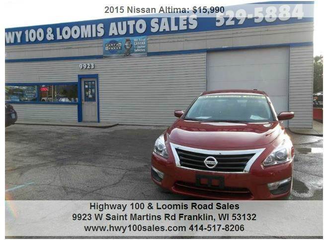 2015 Nissan Altima 2.5 Sl 4dr Sedan