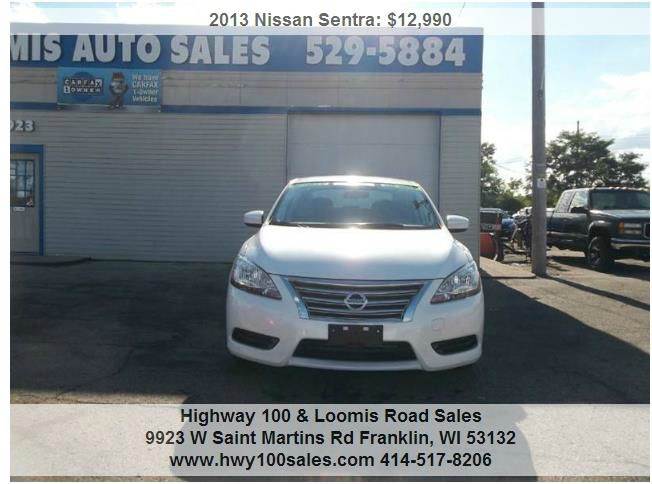 2013 Nissan Sentra Sv 4dr Sedan