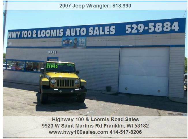 2007 Jeep Wrangler Sahara 4x4 2dr Suv