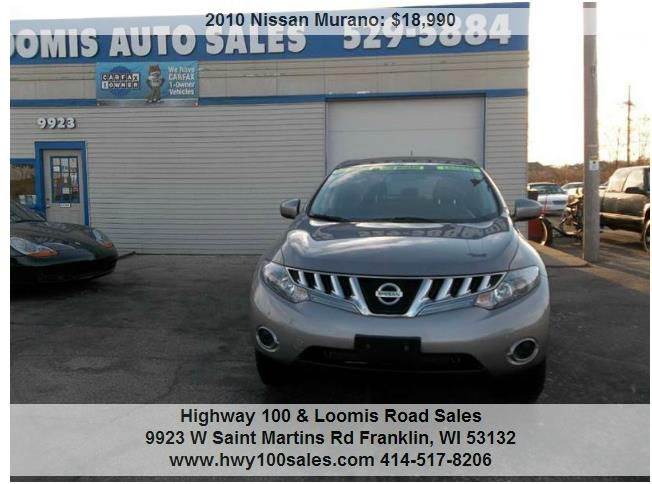 2010 Nissan Murano Sl Awd 4dr Suv