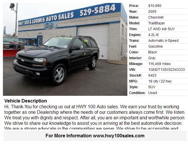 2005 Chevrolet TrailBlazer