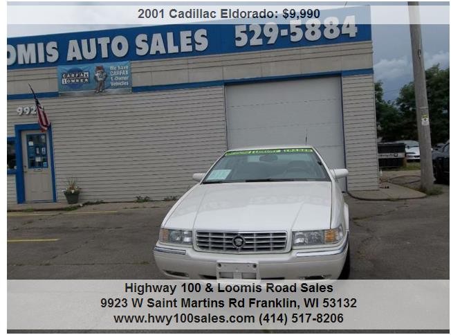 2001 Cadillac Eldorado ESC