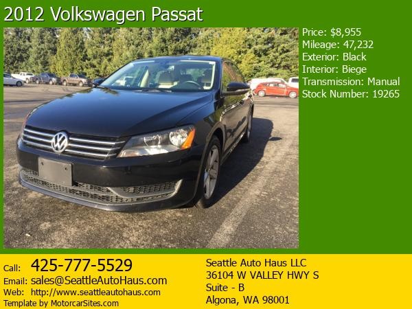 2012 Volkswagen Passat Manual