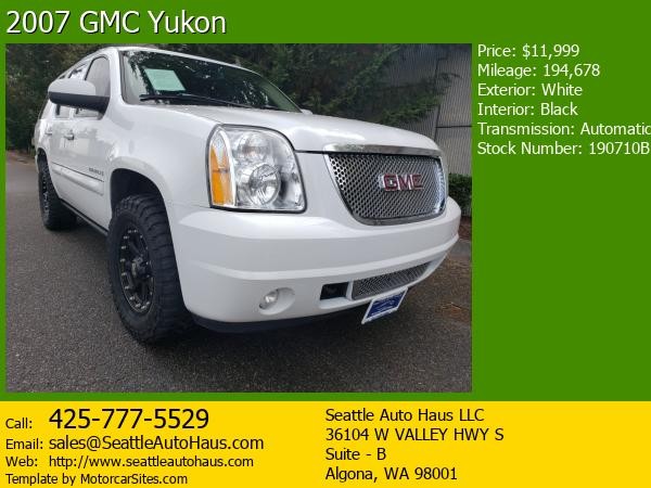 2007 GMC Yukon 4X4