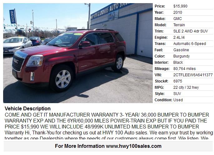 2010 GMC Terrain