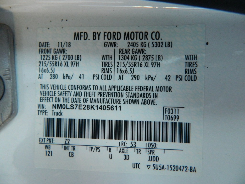 2019 Ford Transit Connect