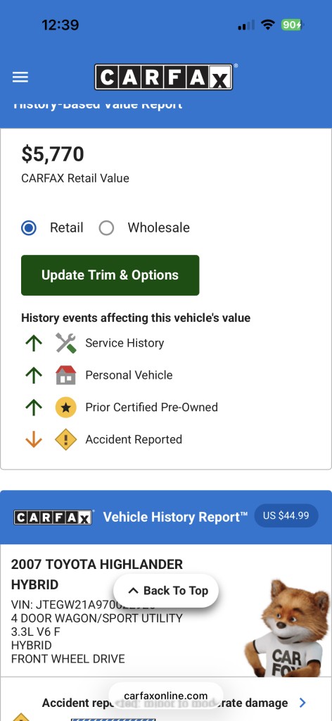 2007 Toyota Highlander Hybrid